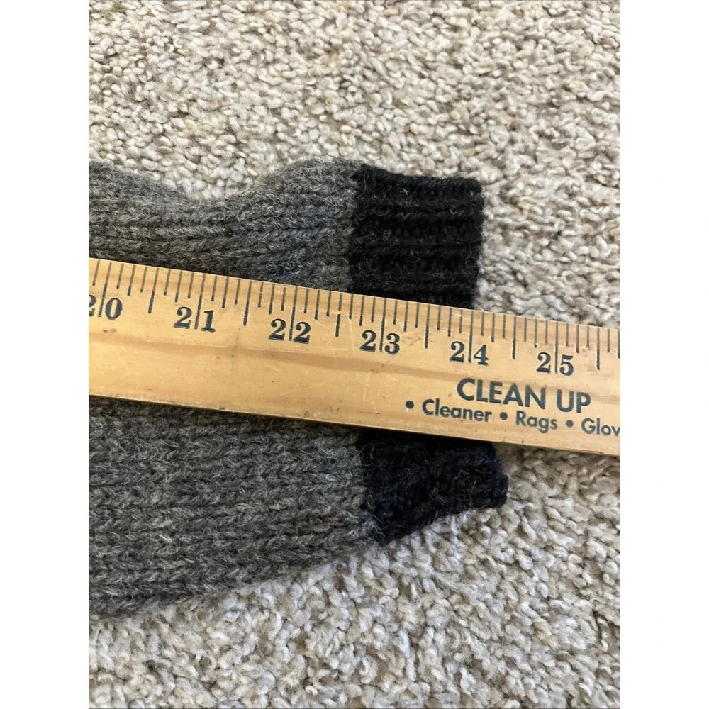 BANANA REPUBLIC Men’s Wool Turtleneck Sweater Vintage Striped Brown-Grey Large